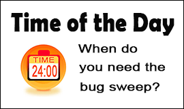 Bug Sweeping Cost in Andover